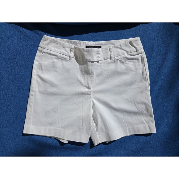 Larry Levine Pants - Larry Levine Petite White Cotton Shorts 10P